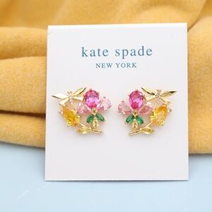 Kate Spade jewelry - Greenhouse Gold Floral Cluster Stud Earrings
